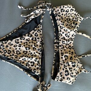 Leopard Print Bikini Set